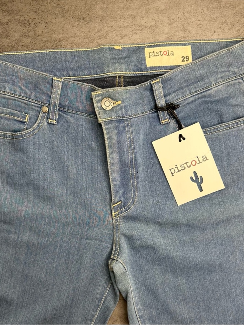 Pistola “The Dreamer” Jeans NWT Light Wash High Rise Skinny Size 29 - Picture 2 of 9